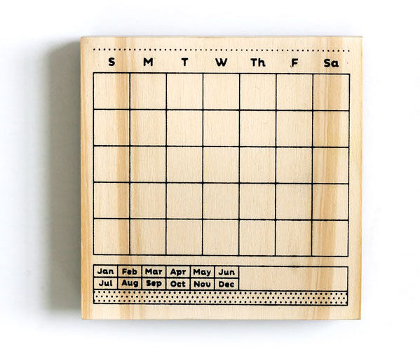 Calendar Block Stamp – Paper Whale